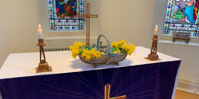 Daffodils on Altar